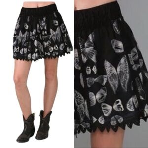 Free People Butterfly Circle Mini Skirt Small
